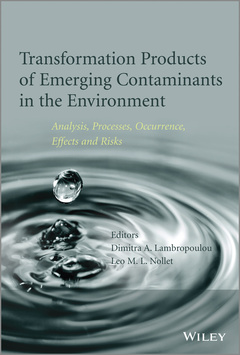 Couverture de l’ouvrage Transformation Products of Emerging Contaminants in the Environment