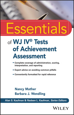 Couverture de l’ouvrage Essentials of WJ IV Tests of Achievement