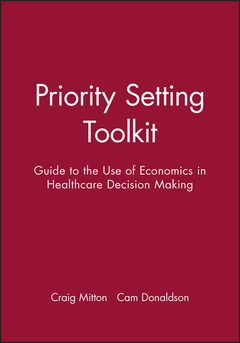 Couverture de l’ouvrage Priority Setting Toolkit