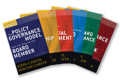 Couverture de l’ouvrage A Carver Policy Governance Guide, The Carver Policy Governance Guide Series on Board Leadership Set