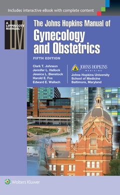 Cover of the book Johns Hopkins Manual of Gynecology and Obstetrics 