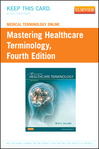 Cover of the book Medical Terminology Online for Mastering Healthcare Terminology (Retail Access Card)