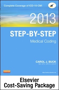 Couverture de l’ouvrage Step-by-Step Medical Coding 2013 Edition - Text and Workbook Package