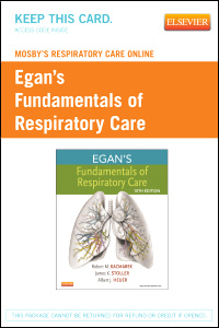 Couverture de l’ouvrage Mosby's Respiratory Care Online for Egan's Fundamentals of Respiratory Care (Access Code)