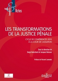 Cover of the book Les transformations de la justice pénale