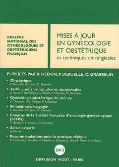 Couverture de l’ouvrage Mises à jour en gynécologie et obstétrique et techniques chirurgicales