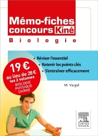 Couverture de l’ouvrage Mémo-Fiches Concours Kiné. Pack 2 Volumes. Biologie - Physique/Chimie