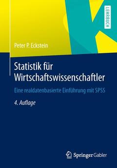 Couverture de l’ouvrage Statistik für Wirtschaftswissenschaftler