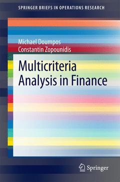 Couverture de l’ouvrage Multicriteria Analysis in Finance