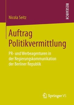 Couverture de l’ouvrage Auftrag Politikvermittlung