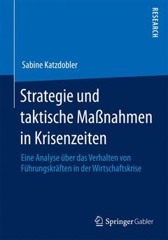 Couverture de l’ouvrage Strategie und taktische Maßnahmen in Krisenzeiten