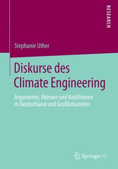 Couverture de l’ouvrage Diskurse des Climate Engineering