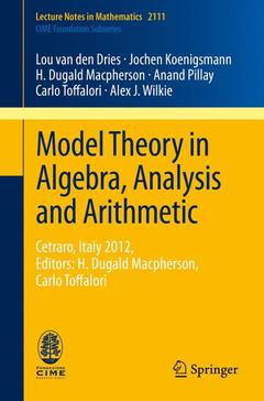 Couverture de l’ouvrage Model Theory in Algebra, Analysis and Arithmetic