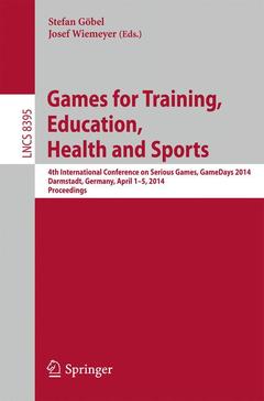 Couverture de l’ouvrage Games for Training, Education, Health and Sports