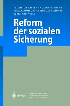 Couverture de l’ouvrage Reform der sozialen Sicherung