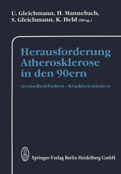 Couverture de l’ouvrage Herausforderung Atherosklerose in den 90ern
