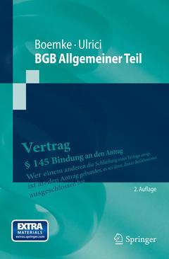 Couverture de l’ouvrage BGB Allgemeiner Teil