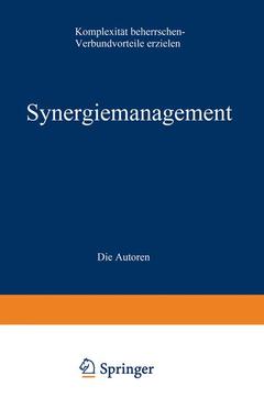 Couverture de l’ouvrage Synergiemanagement