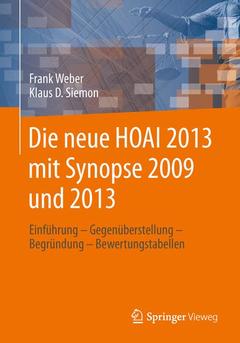 Couverture de l’ouvrage Die neue HOAI 2013 mit Synopse 2009 und 2013