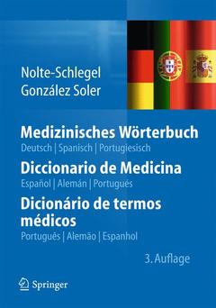 Cover of the book Medizinisches Wörterbuch/Diccionario de Medicina/Dicionário de termos médicos