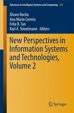 Couverture de l’ouvrage New Perspectives in Information Systems and Technologies, Volume 2