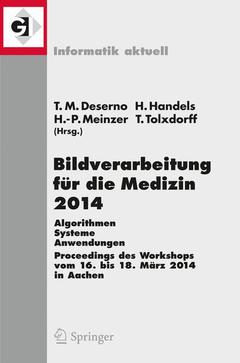 Couverture de l’ouvrage Bildverarbeitung für die Medizin 2014