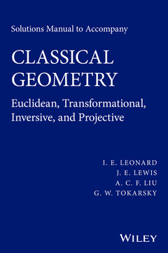 Cover of the book Solutions Manual to Accompany Classical Geometry