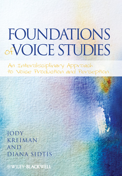 Couverture de l’ouvrage Foundations of Voice Studies