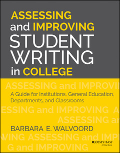 Cover of the book Assessing and Improving Student Writing in College