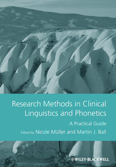 Couverture de l’ouvrage Research Methods in Clinical Linguistics and Phonetics