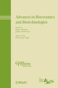 Couverture de l’ouvrage Advances in Bioceramics and Biotechnologies