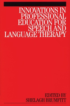 Cover of the book Innovations in Professional Education for Speech and Language Therapy