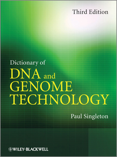 Couverture de l’ouvrage Dictionary of DNA and Genome Technology