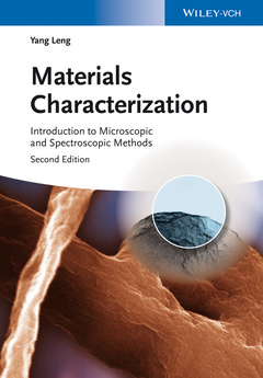 Couverture de l’ouvrage Materials Characterization