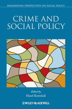 Couverture de l’ouvrage Crime and Social Policy