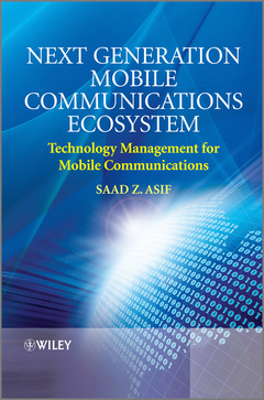 Couverture de l’ouvrage Next Generation Mobile Communications Ecosystem