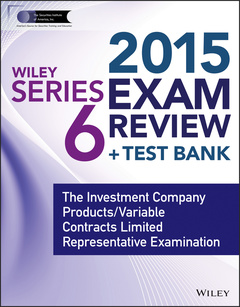 Cover of the book Wiley Series 6 Exam Review 2015 + Test Bank