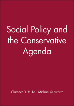 Couverture de l’ouvrage Social Policy and the Conservative Agenda