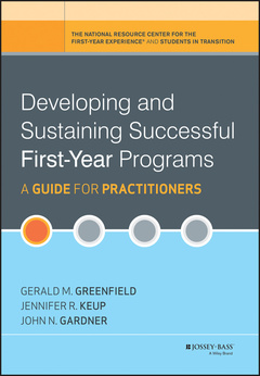 Cover of the book Developing and Sustaining Successful First-Year Programs