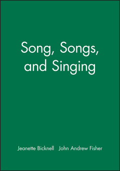 Cover of the book Song, Songs, and Singing