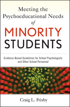 Couverture de l’ouvrage Meeting the Psychoeducational Needs of Minority Students