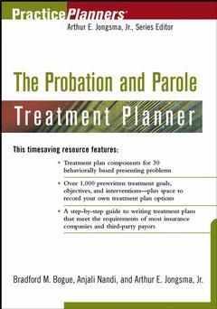 Couverture de l’ouvrage The Probation and Parole Treatment Planner
