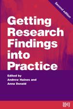 Cover of the book Getting Research Findings into Practice