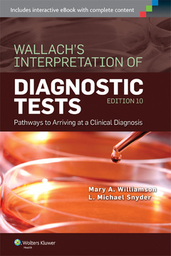 Couverture de l’ouvrage Wallach's Interpretation of Diagnostic Tests