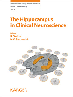Couverture de l’ouvrage The Hippocampus in Clinical Neuroscience 