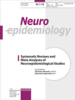 Couverture de l’ouvrage Systematic Reviews and Meta-Analyses of Neuroepidemiological Studies