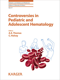 Couverture de l’ouvrage Controversies in Pediatric and Adolescent Hematology 