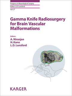 Couverture de l’ouvrage Gamma Knife Radiosurgery for Brain Vascular Malformations