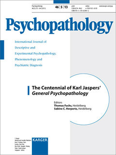 Couverture de l’ouvrage The Centennial of Karl Jaspers' General Psychopathology