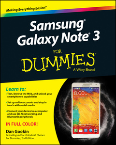Couverture de l’ouvrage Samsung Galaxy Note 3 For Dummies
